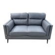 Air Fabric 2-Seater Sofa – Dark Grey (Model: KM-172054-2)